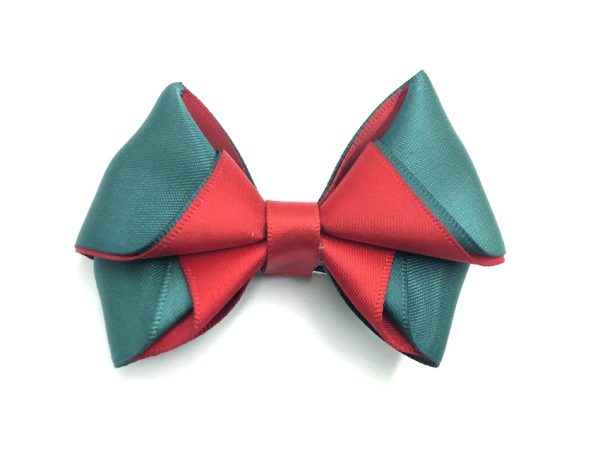 layered bow - hunter/red/red<br/>clearance (Christmas release 5)